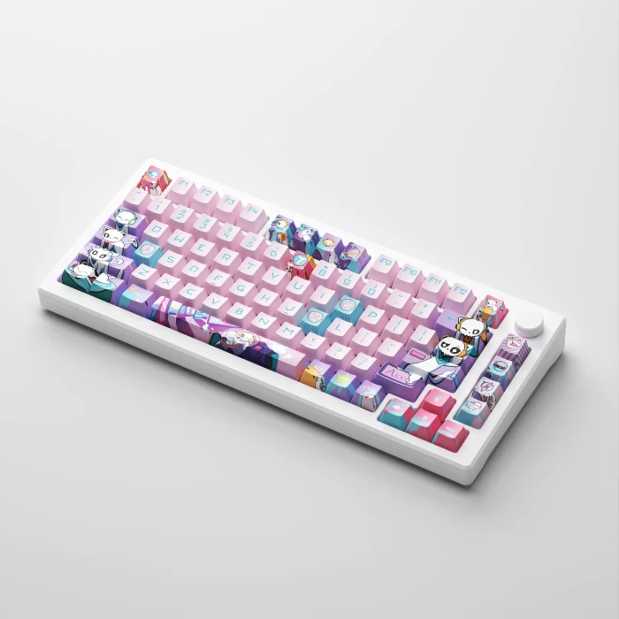 Akko MOD 007 PC, 7th Anniversary, LEDs RGB, hot-swap, Cream Yellow Magnetic, USB/Bluetooth, US