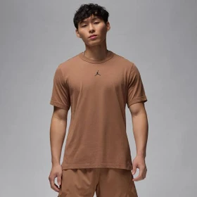 Nike Jordan Sport Dri-FIT Funktionsshirt kurzarm archaeo brown/black (Herren)