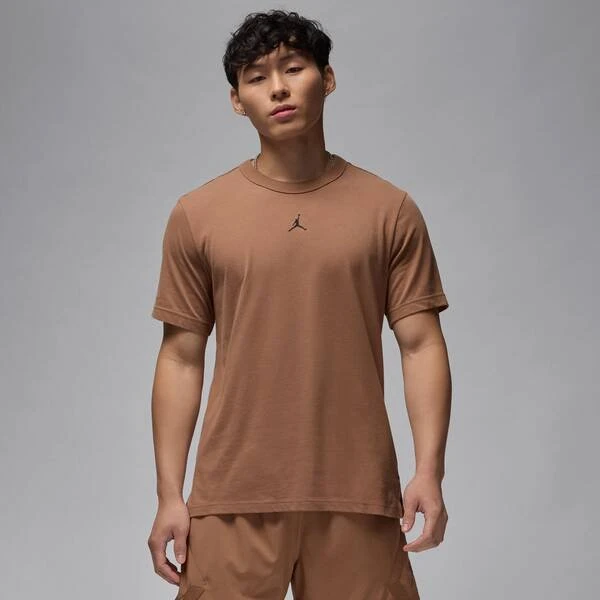 Nike Jordan Sport Dri-FIT Funktionsshirt kurzarm archaeo brown/black (Herren)
