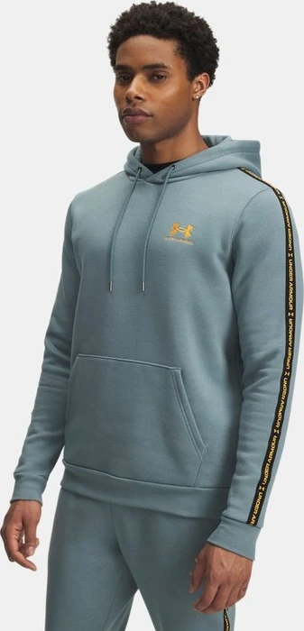 Under Armour Icon Fleece mit Streifen Hoodie jasper blue/squad orange (Herren)