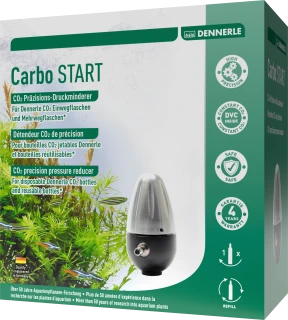 Dennerle Carbo START, Präzisions-Druckminderer für Einweg CO2 Druckflaschen