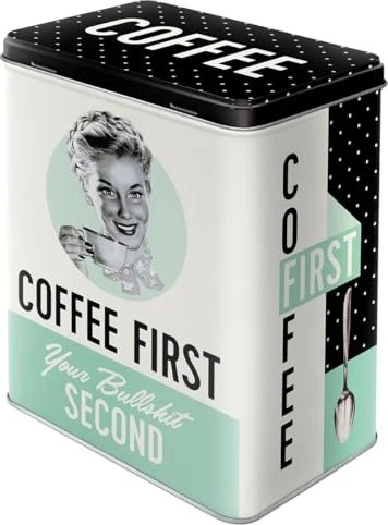 Nostalgic Art Retro Coffee First Aufbewahrungsbehälter 3l