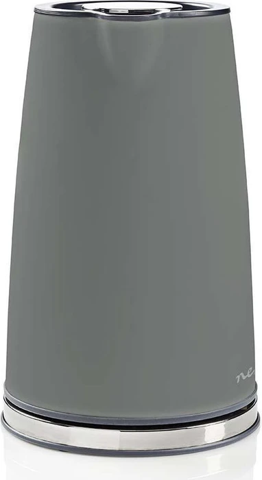 Nedis KAWK510EGY Soft-Touch Wasserkocher mit Holzgriff