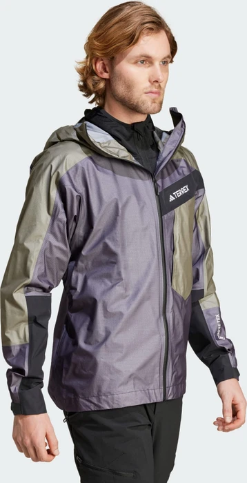 adidas Terrex Techrock Light Gore-Tex Active Funktionsjacke aurora black/olive strata (Herren)