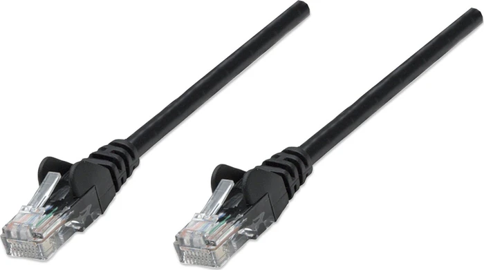 Intellinet Patchkabel, Cat5e, U/UTP, RJ-45/RJ-45, 3m, schwarz