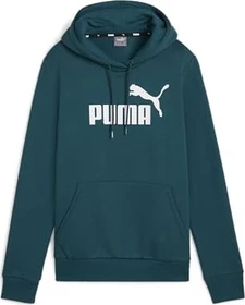 Puma Essentials Logo FL Hoodie cold green (Damen)