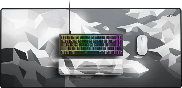Cherry Xtrfy WR5 Litus White Compact Wrist Rest, transparent/grau/weiß