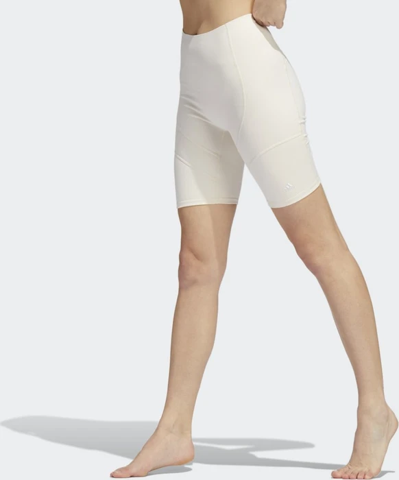 adidas Yoga 4 Elements Studio Pocket kurze Tight Shorts wonder white (Damen)