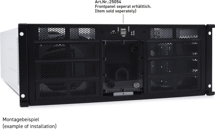 Alphacool ES 4U, grau/schwarz, 4HE, ATX