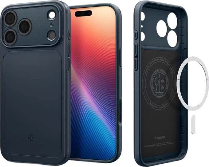 Spigen Thin Fit (MagFit) für Apple iPhone 17 Pro Max metal slate