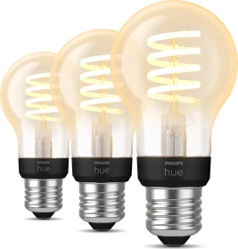 Philips Hue White Ambiance 550 Filament E27 7W A60, 3 Stück