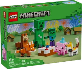LEGO Minecraft - Geburtstagsfeier des Babyschweins
