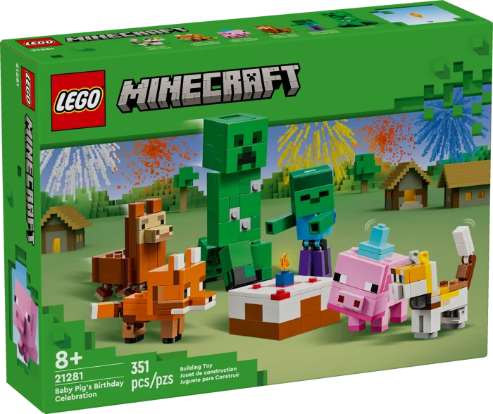 LEGO Minecraft - Geburtstagsfeier des Babyschweins