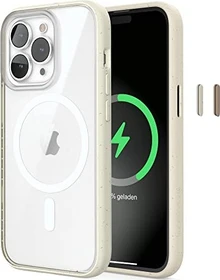 Woodcessories Clear Case MagSafe für Apple iPhone 14 Pro Max Offwhite/klar