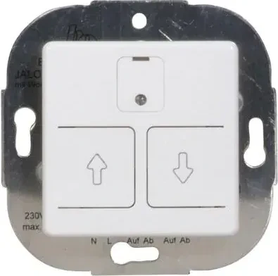 Opus Abdeckung für elektr. Jalousieschalter, polarweiß