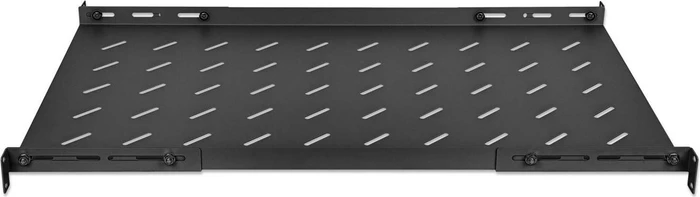 Intellinet 19" Fachboden zur Festmontage, schwarz, 750mm Einbautiefe, 1HE