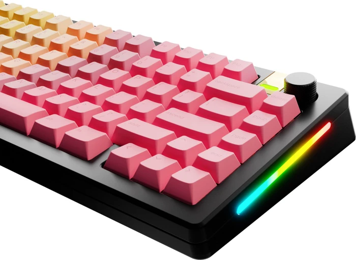 Glorious GPBT Gradient V2 Keycaps, Kunststoff (PBT), Grapefruit, orange/rosa, 131 Tasten, ANSI-US
