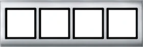 Merten Aquadesign Rahmen 4fach, aluminium