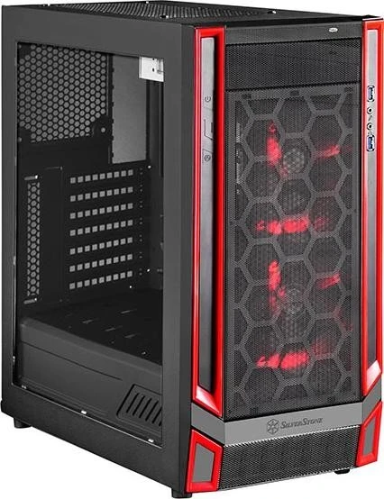 SilverStone Redline Series RL05 rot, Acrylfenster