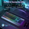 TeckNet RGB Gaming Keyboard, schwarz, LEDs RGB, USB, US Vorschaubild