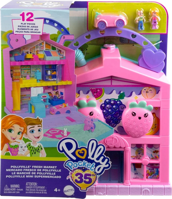 Mattel Polly Pocket - Pollyville Lebensmittelmarkt