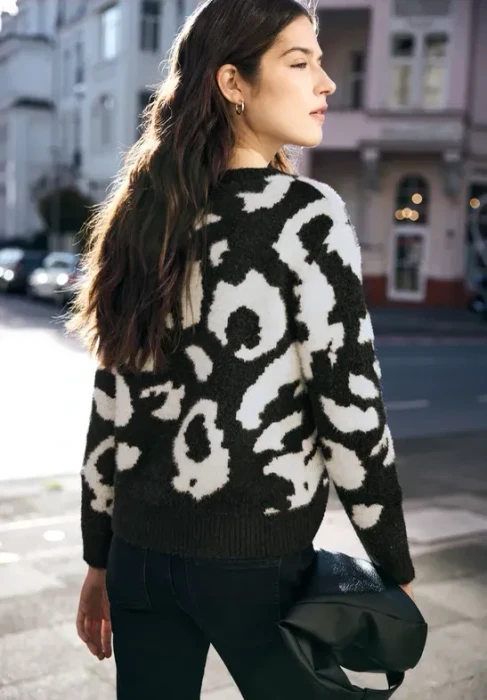 Street One Studio Rundhals Pullover schwarz (Damen)