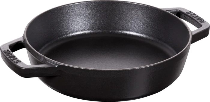 Zwilling Staub Bratpfanne rund mit zwei Griffen 20cm schwarz