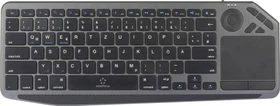Renkforce RF-WLBTKB-300 Funk Tastatur mit Multi-Touchpad, schwarz/grau, USB/Bluetooth, DE (RF-6746416)