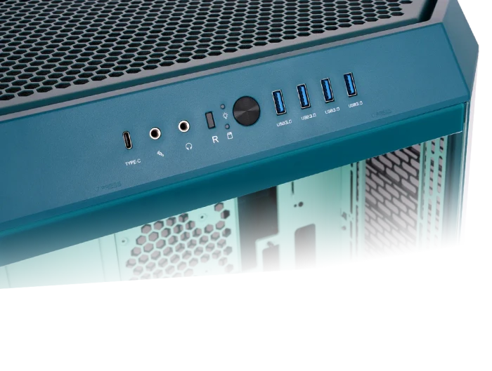 Thermaltake The Tower 600 Transformative Teal, grün, Glasfenster