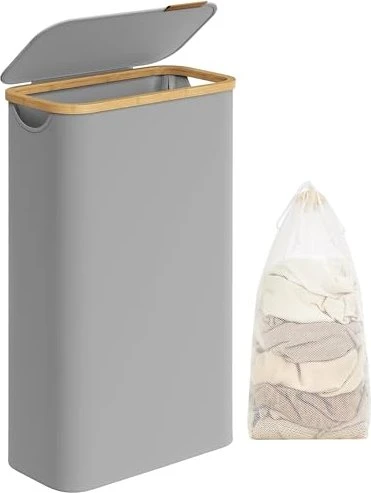 Songmics 65l Wäschekorb mit Deckel