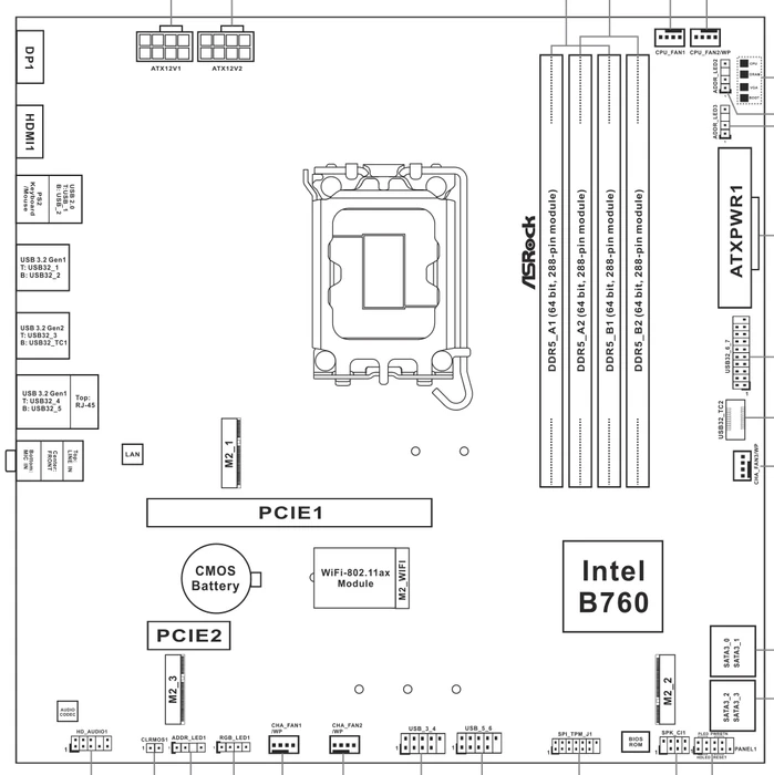 ASRock B760M PG Sonic WiFi (Intel 1700)