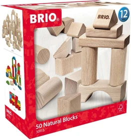 BRIO Holzbausteine natur, 50-tlg.