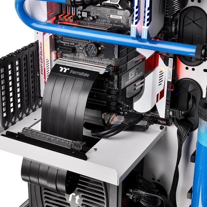 Thermaltake TT Premium PCI-E Extender Riser Card Cable, gerade, PCIe 3.0, 300mm