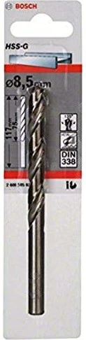 Bosch Professional HSS-G Spiralbohrer, 8.5x75x117mm, 1 Stück
