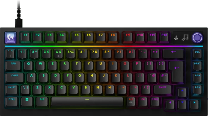 Logitech G316 X 75, schwarz, Tactile Switch, USB, UK
