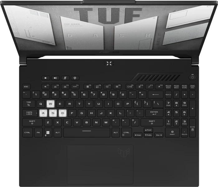 ASUS TUF Dash F15 FX517ZR-HN004W, Black, Core i7-12650H, 16GB RAM, 512GB SSD, GeForce RTX 3070, DE