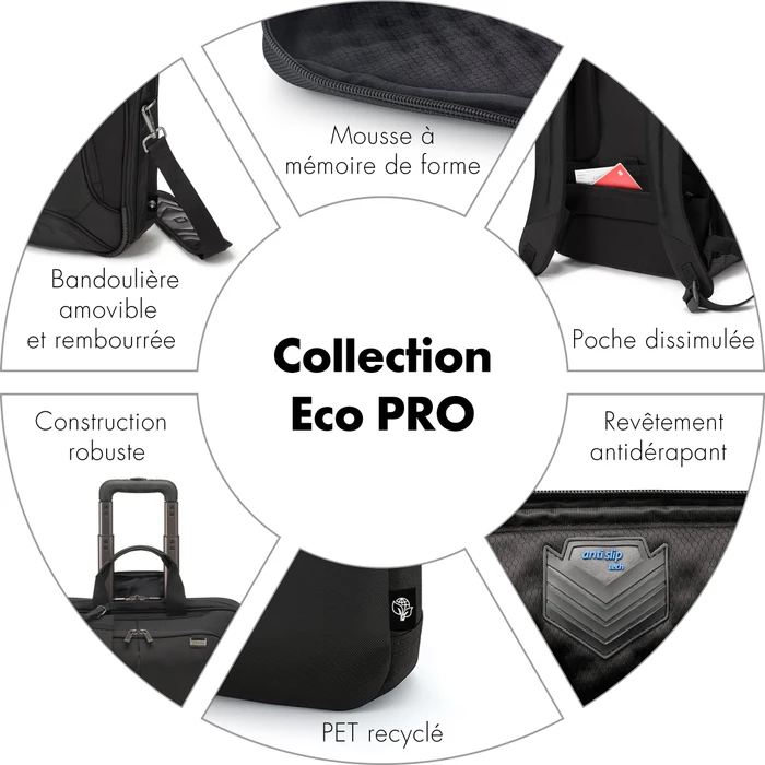 Dicota Eco Slim Eco Pro 12-14.1", Notebook Rucksack, schwarz