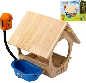 Die Maus Vogelhaus mit Kamera und Tränke, braun, 1.02kg