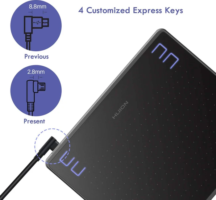Huion HS64, schwarz