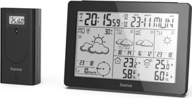 Hama Meteotime Funkwetterstation schwarz, digital