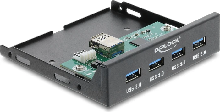 DeLOCK 3.5" USB Frontpanel, 4x USB-A 3.0, USB-A 3.0 [Buchse]