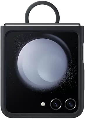 Samsung Silicone Case with Ring für Galaxy Z Flip 5 Indigo