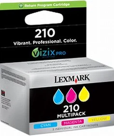 Lexmark Return Tinte 210 dreifarbig, 3er-Pack