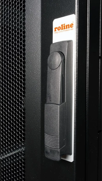 Roline / Secomp Pro Serie 19" Serverschrank 42HE, montiert, Gitternetztür, IP20, RAL 9005, 1000mm tief