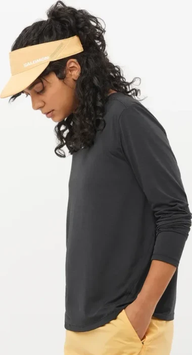 Salomon Shakeout Core Laufshirt langarm deep black (Damen)