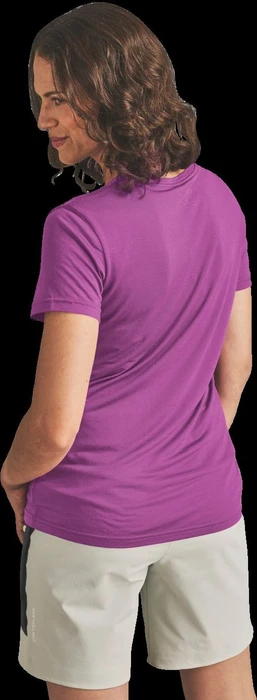 Ortovox 120 Cool Tec Mountain Stripe Funktionsshirt kurzarm violet vibe (Damen)