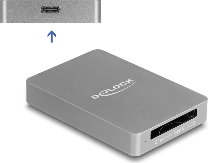 DeLOCK CFexpress 2.0 / XQD 2.0 Single-Slot-Cardreader, USB-C 3.1 [Buchse]