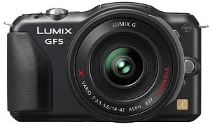 Panasonic Lumix DMC-GF5 schwarz mit Objektiv Lumix G X Vario PZ 14-42mm 3.5-5.6 ASPH OIS