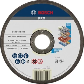 Bosch Professional ACS46VBF Mehrzweck Trennscheibe, 125x1.6x22.23mm, 1 Stück