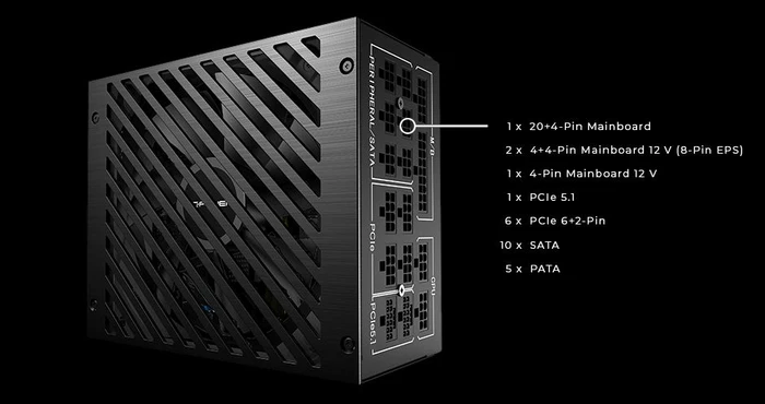 LC-Power Platinum Pro-Serie LC1000P2 V3.1 1000W, ATX 3.1